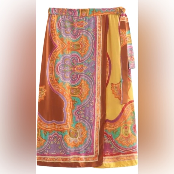 Zara Multicolor Patterned skirt - Picture 15 of 16